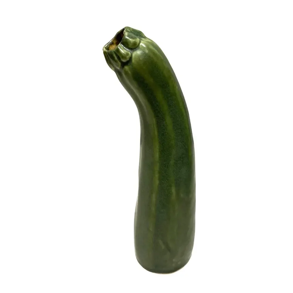Vtg Patricia Garrett Zucchini Courgette Squash Pottery Vase 9